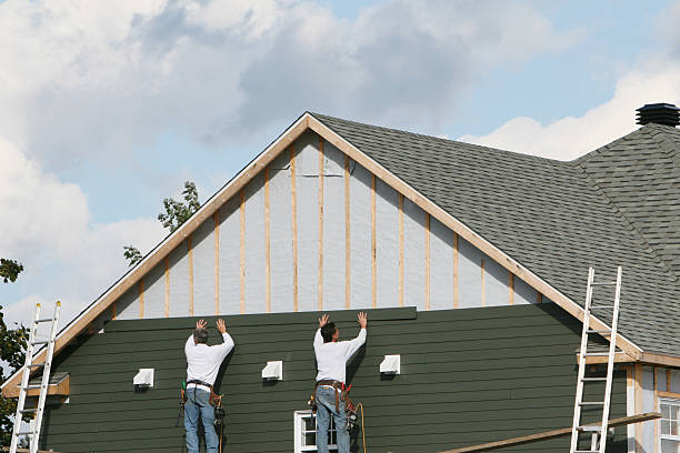 Professional Vinyl Siding technician working in Broad Top, PA